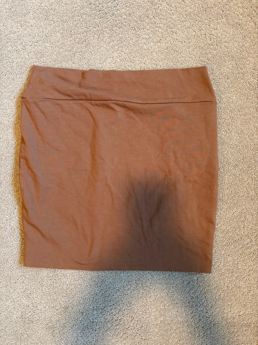 Classic Brown Women's Stretch Pencil Skirt